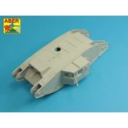 Barrels for British WWI Tank Mk.I Male - 6 pdr. gun x 2 & 8mm Hotch...