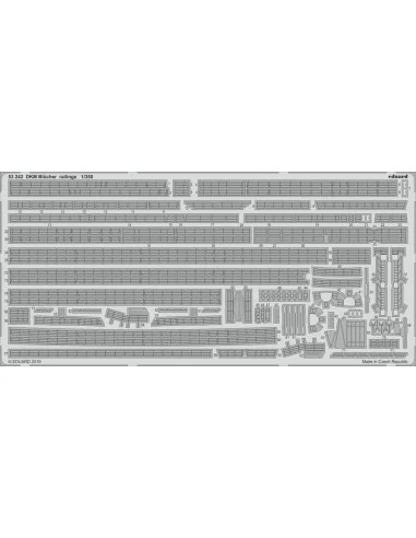 DKM Blücher railings for Trumpeter, 1/350 - Eduard Accessories 53242
