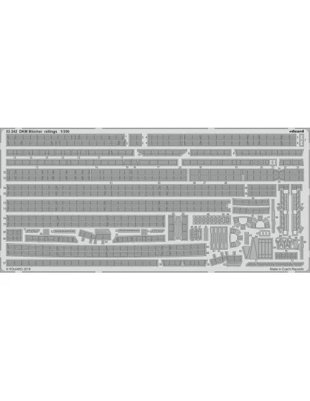 [NO_DESC] DKM Blücher railings for Trumpeter, 1/350 - Eduard Access...