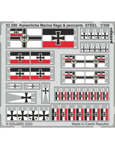 [NO_DESC] Kaiserlische Marine flags & pennants STEEL, 1/350 - Eduar...