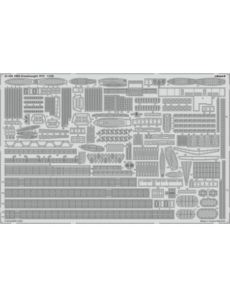 HMS Dreadnought 1915 for Trumpeter, 1/350 - Eduard Accessories 53258