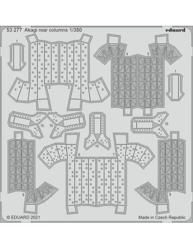 Akagi rear columns, for HASEGAWA, 1/350 - Eduard Accessories 53277