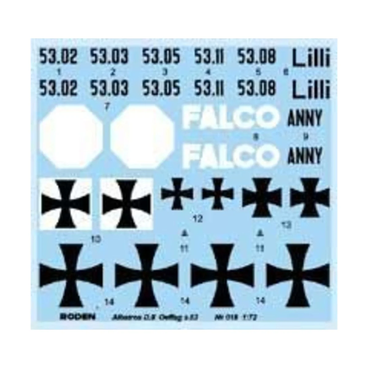 Albatros D.II Oeffag s.53, 1/72 - Roden 018 Albatros D.II Oeffag s.53, 1/72 - Roden 018