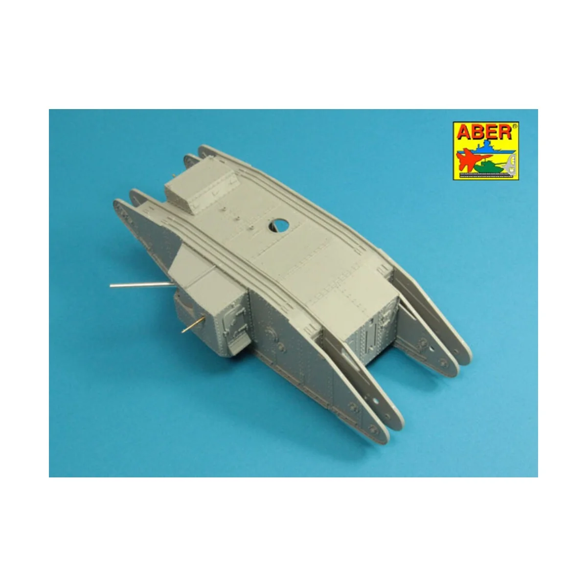 Barrels for British WWI Tank Mk.I Male - 6 pdr. gun x 2 & 8mm Hotch...