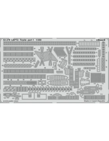 [NO_DESC] Tirpitz part 1, 1/350 - Eduard Accessories 53279