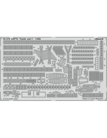 Tirpitz part 1, 1/350 - Eduard Accessories 53279