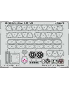 Schnellboot S-38 for FORE HOBBY, 1/72 - Eduard Accessories 53286