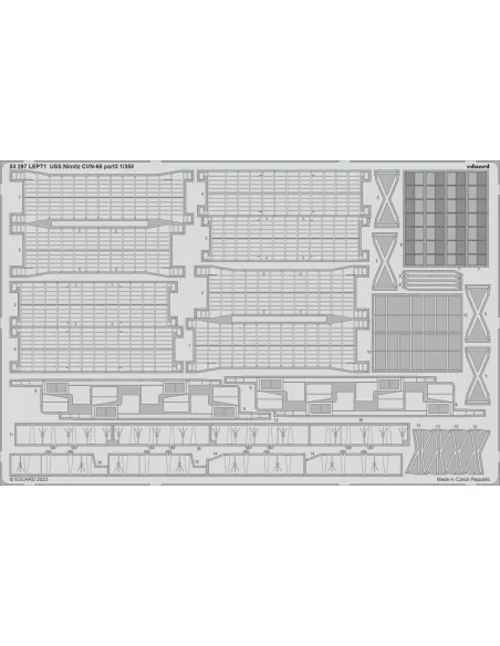 USS Nimitz CVN-68 part 3 1/350 TRUMPETER, 1/350 - Eduard Accessorie...