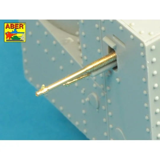 Barrels for British WWI Tank Mk.I Male - 6 pdr. gun x 2 & 8mm Hotch...