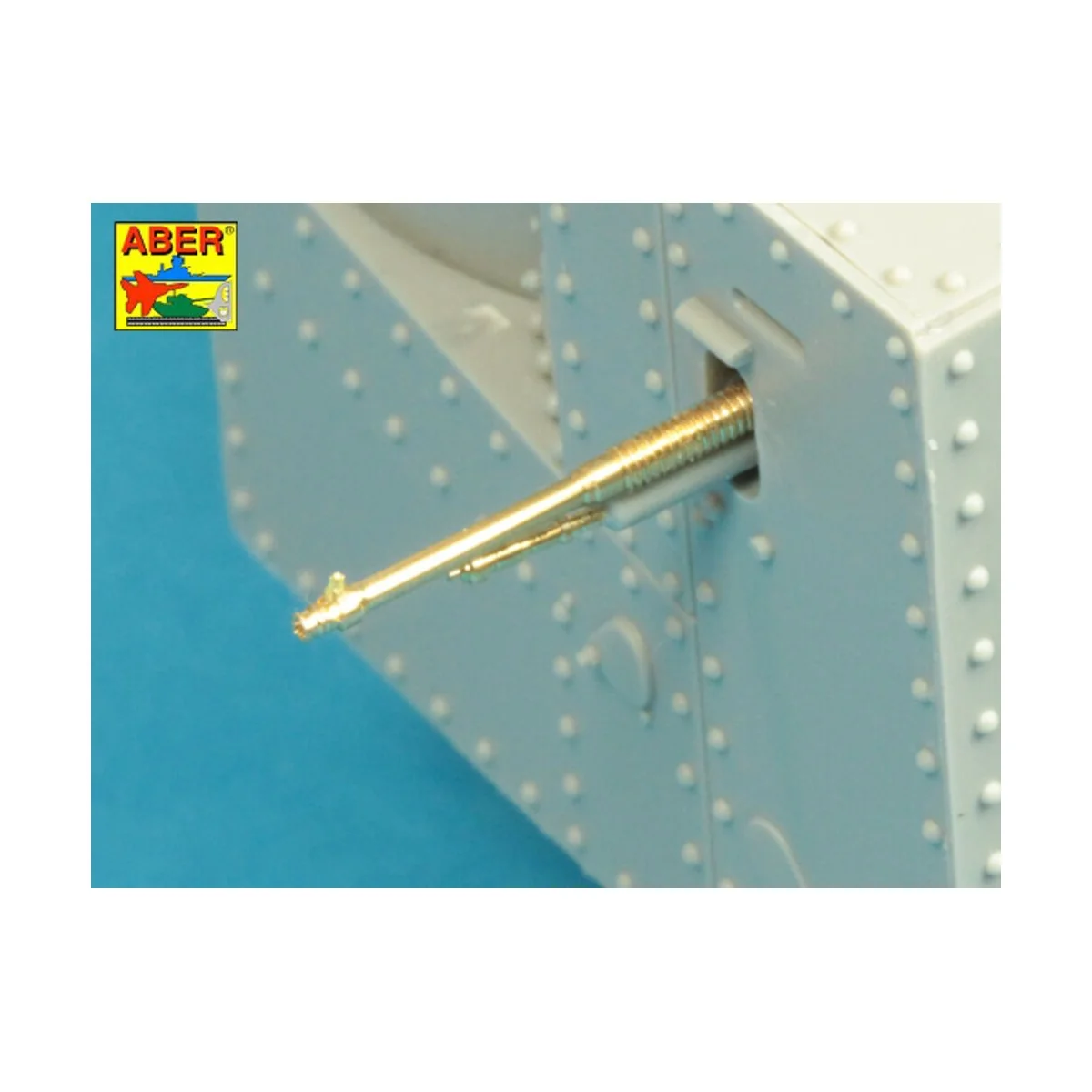 Barrels for British WWI Tank Mk.I Male - 6 pdr. gun x 2 & 8mm Hotch...