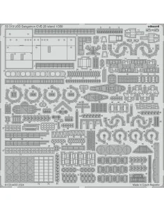 USS Sangamon CVE-26 island TRUMPETER, 1/350 - Eduard Accessories 53310