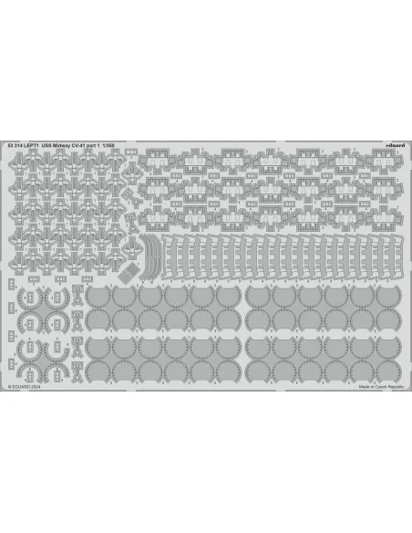 USS Midway CV-41 part 1, 1/350 - Eduard Accessories 53314