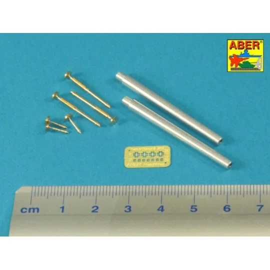 Barrels for British WWI Tank Mk.I Male - 6 pdr. gun x 2 & 8mm Hotch...