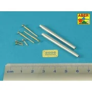 Barrels for British WWI Tank Mk.I Male - 6 pdr. gun x 2 & 8mm Hotch...