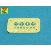 Barrels for British WWI Tank Mk.I Male - 6 pdr. gun x 2 & 8mm Hotch...