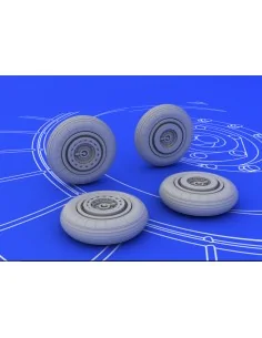 MiG-15 wheels for Eduard, 1/72 - Eduard Accessories 672007