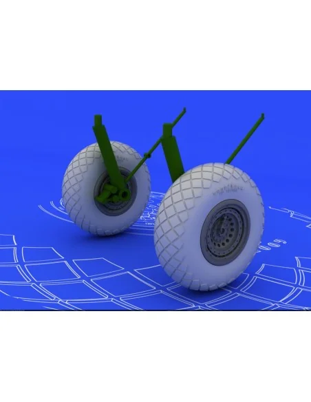 B-17G wheels, 1/72 - Eduard Accessories 672011