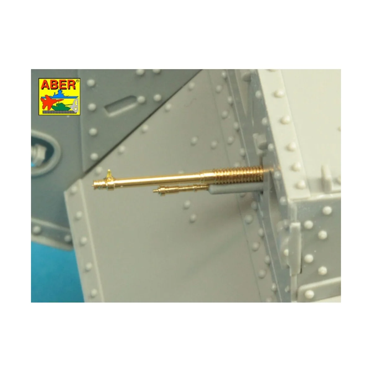 Barrels for British WWI Tank Mk.I Male - 6 pdr. gun x 2 & 8mm Hotch...