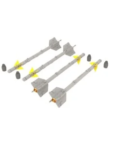 AIM-9B Sidewinder, 1/72 - Eduard Accessories 672036 2