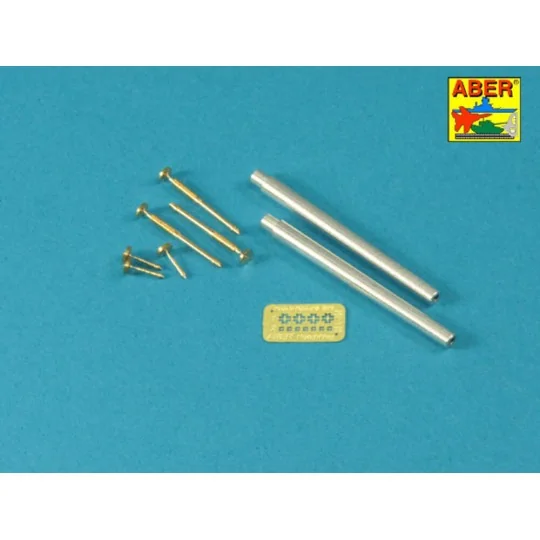 Barrels for British WWI Tank Mk.I Male - 6 pdr. gun x 2 & 8mm Hotch...