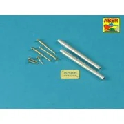 Barrels for British WWI Tank Mk.I Male - 6 pdr. gun x 2 & 8mm Hotch...