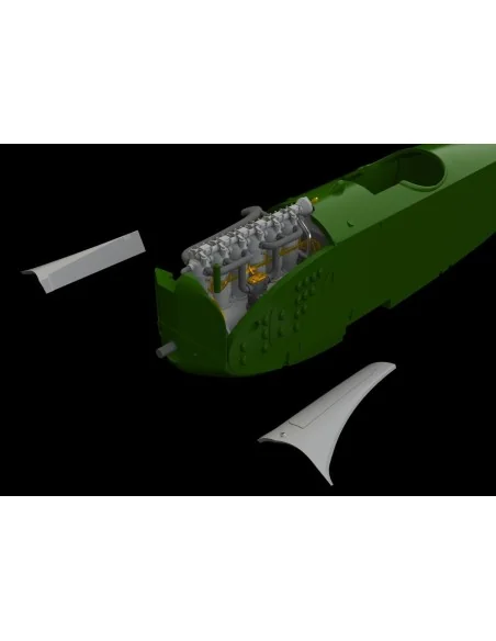 Fokker D.VII (OAW) engine/Mercedes D.III f. Eduard, 1/72 - Eduard A...