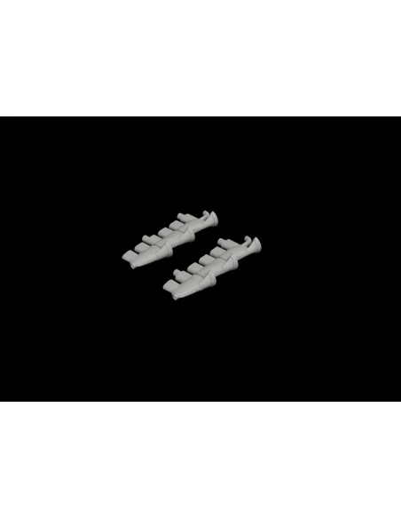 Spitfire Mk.Vc exhaust stacks for Airfix, 1/72 - Eduard Accessories...