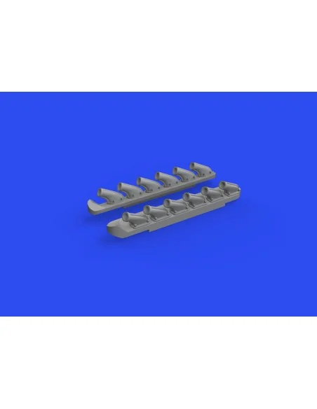 P-51B/C exhausts stacks PRINT for ARMA HOBBY, 1/72 - Eduard Accesso...