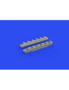 P-51B/C exhausts stacks w/fairing PRINT for ARMA HOBBY, 1/72 - Edua...