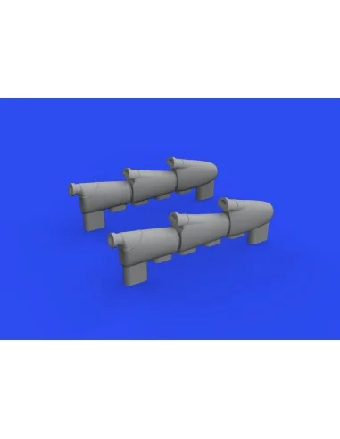 Hurricane Mk.I exhaust stacks for ARMA HOBBY, 1/72 - Eduard Accesso...