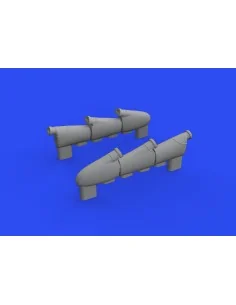 Hurricane Mk.I exhaust stacks for ARMA HOBBY, 1/72 - Eduard Accesso... 2