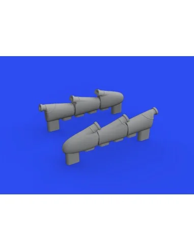 Hurricane Mk.I exhaust stacks for ARMA HOBBY, 1/72 - Eduard Accesso...