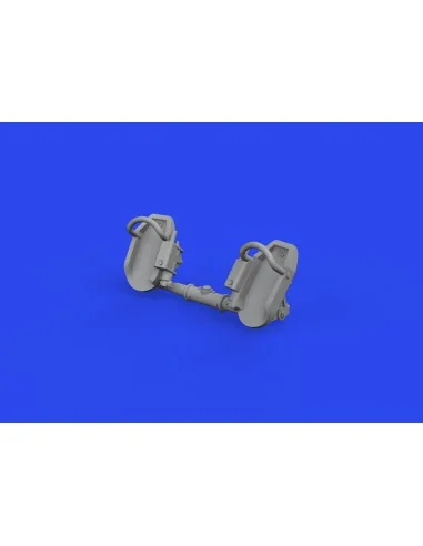 Bf 109E rudder pedals early PRINT, 1/72 - Eduard Accessories 672319