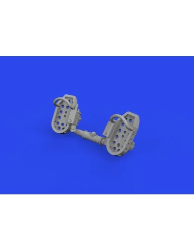 Bf 109E rudder pedals late PRINT, 1/72 - Eduard Accessories 672320