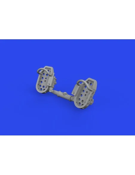 Bf 109E rudder pedals late PRINT, 1/72 - Eduard Accessories 672320
