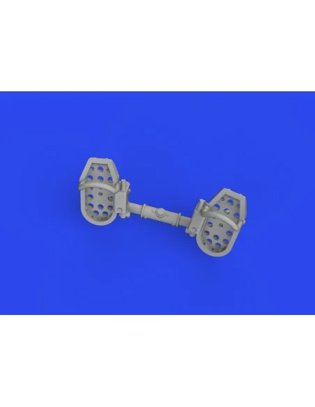 Bf 109E rudder pedals late PRINT, 1/72 - Eduard Accessories 672320
