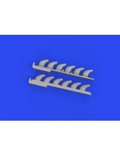 Bf 109F/G exhaust stacks PRINT 1/72 EDUARD, 1/72 - Eduard Accessori...