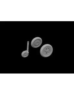 [NO_DESC] Bf 109G-2/G-4 wheels for bulged wings PRINT, 1/72 - Eduar...
