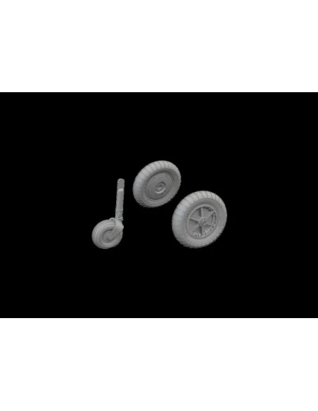 [NO_DESC] Bf 109G-2/G-4 wheels for bulged wings PRINT, 1/72 - Eduar...