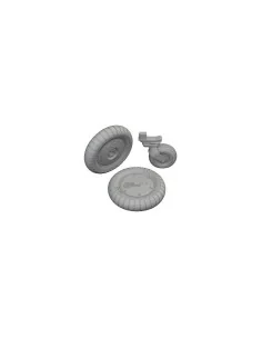 Bf 109G-5/G-6 wheels PRINT, 1/72 - Eduard Accessories 672348