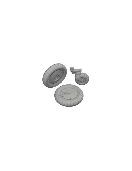 Bf 109G-5/G-6 wheels PRINT, 1/72 - Eduard Accessories 672348