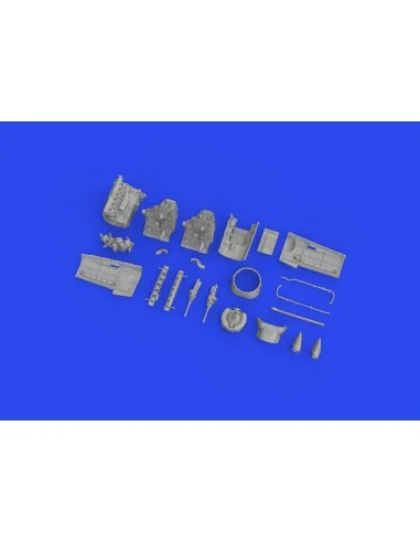 Bf 109G-6 engine PRINT 1/72 EDUARD, 1/72 - Eduard Accessories 672352