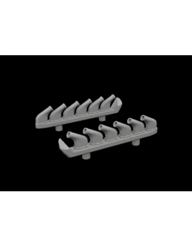 P-51D exhaust stacks PRINT, 1/72 - Eduard Accessories 672358
