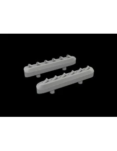 P-51D exhaust stacks w/ fairing PRINT, 1/72 - Eduard Accessories 67...