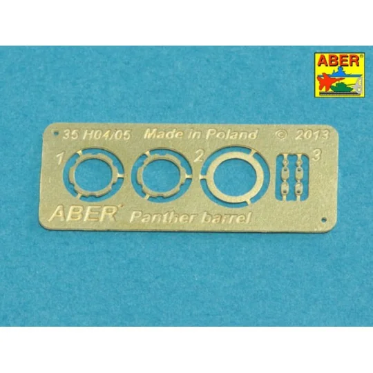7,5 cm barrel with muzzle brake for Panther Ausf.A - Aber Models 35...