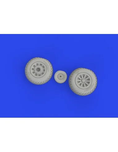 P-51D wheels diamond tread, 1/72 - Eduard Accessories 672366