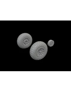 P-51D wheels oval tread, 1/72 - Eduard Accessories 672367