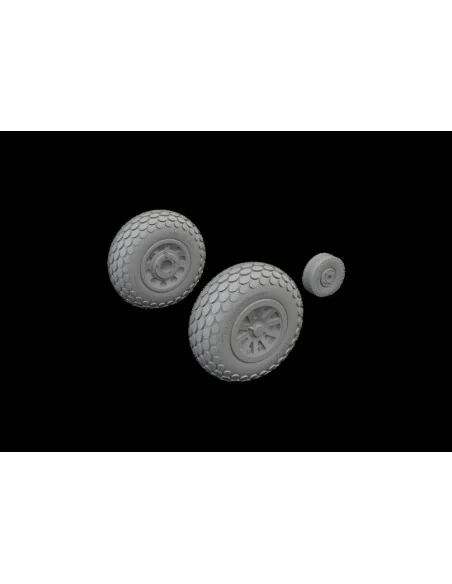 P-51D wheels oval tread, 1/72 - Eduard Accessories 672367