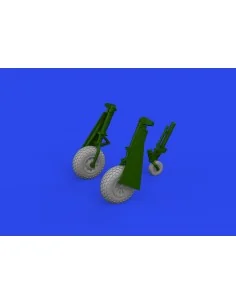 P-51D wheels oval tread, 1/72 - Eduard Accessories 672367 2