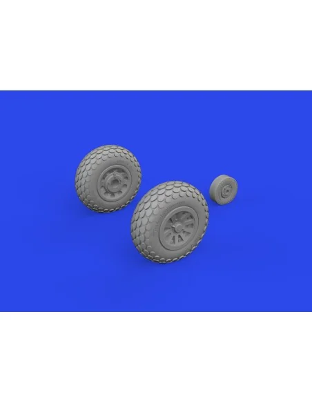 P-51D wheels oval tread, 1/72 - Eduard Accessories 672367